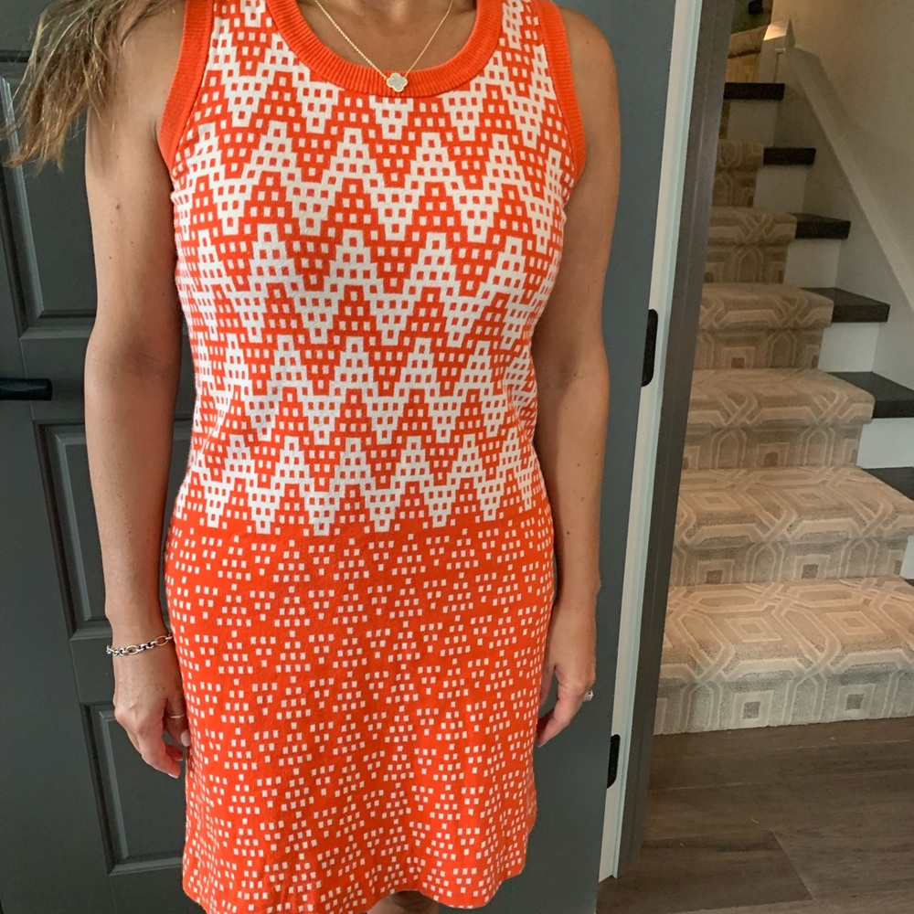 Milly Orange Sweater Dress